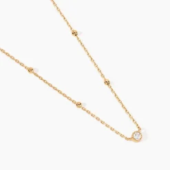 Histoire d'Or Collier Aura Plaqué Or Jaune Oxyde De Zirconium