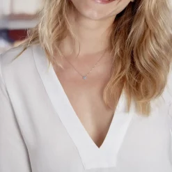 Collier Auxana Argent Blanc Oxyde De Zirconium-Histoire d'Or New