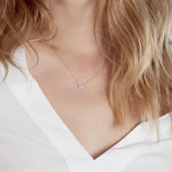 Collier Auxana Argent Blanc Oxyde De Zirconium-Histoire d'Or New