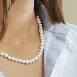 Histoire d'Or Collier Baroque Or Jaune Perle De Culture