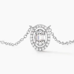 Histoire d'Or Collier Baroque Party Argent Blanc Oxyde De Zirconium