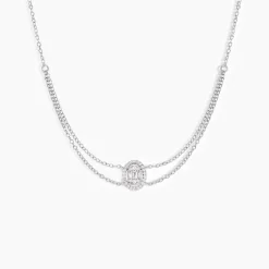 Histoire d'Or Collier Baroque Party Argent Blanc Oxyde De Zirconium