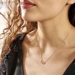 Histoire d'Or Collier Bassam Or Jaune Oxydes De Zirconium