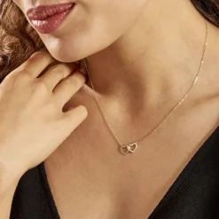 Histoire d'Or Collier Bassam Or Jaune Oxydes De Zirconium