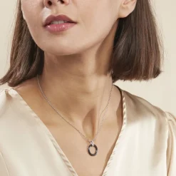 Histoire d'Or Collier Bertillianne Argent Blanc Céramique Et Oxyde De Zirconium