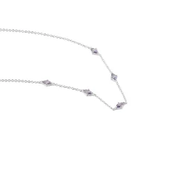 Histoire d'Or Collier Borya Argent Blanc Oxyde De Zirconium