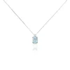 Histoire d'Or Collier Britney Or Blanc Topaze Et Oxyde De Zirconium