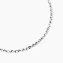 Histoire d'Or Collier Cacilda Maille Corde Argent Blanc