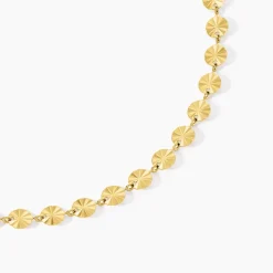 Histoire d'Or Collier Calliandra Acier Jaune