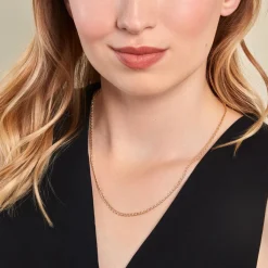 Histoire d'Or Collier Capucin Or Jaune Maille Marine Plate