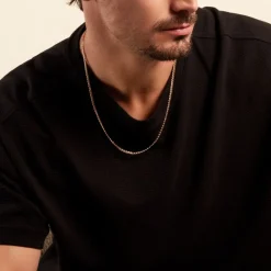 Histoire d'Or Collier Capucin Or Jaune Maille Marine Plate