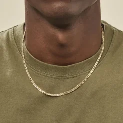 Collier Capucin Maille Marine Plate-Histoire d'Or New