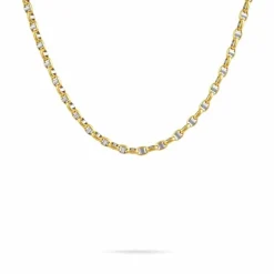 Histoire d'Or Collier Carlo Or Bicolore Maille Marine Ronde
