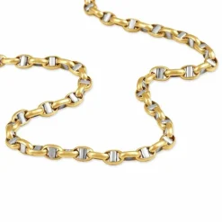 Histoire d'Or Collier Carlo Or Bicolore Maille Marine Ronde