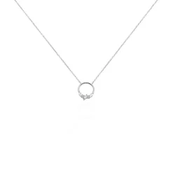 Histoire d'Or Collier Catiane Argent Blanc Oxyde De Zirconium