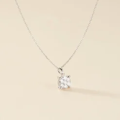Histoire d'Or Collier Charlene Or Blanc Diamant Synthetique