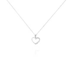 Histoire d'Or Collier Chlora Or Blanc Diamant