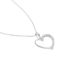 Histoire d'Or Collier Chlora Or Blanc Diamant