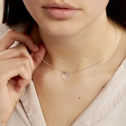 Histoire d'Or Collier Chlora Or Blanc Diamant