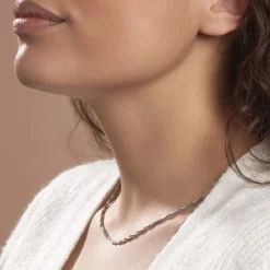 Histoire d'Or Collier Ciel Argent Blanc