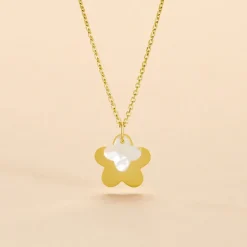 Histoire d'Or Collier Cleomelia Fleur Or Jaune