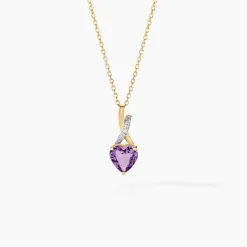 Collier Clothilde Or Jaune Amethyste Et Oxyde De Zirconium-Histoire d'Or