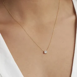 Collier Collection Aphrodite Or Jaune Diamant Synthetique-Histoire d'Or Best