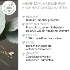 Histoire d'Or Collier Collection Aphrodite Or Blanc Diamant Synthetique