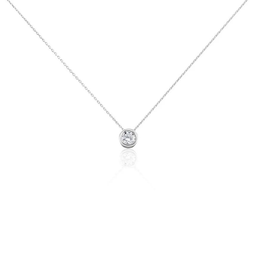 Collier Columbine De Zirconium Blanc-Histoire d'Or Best
