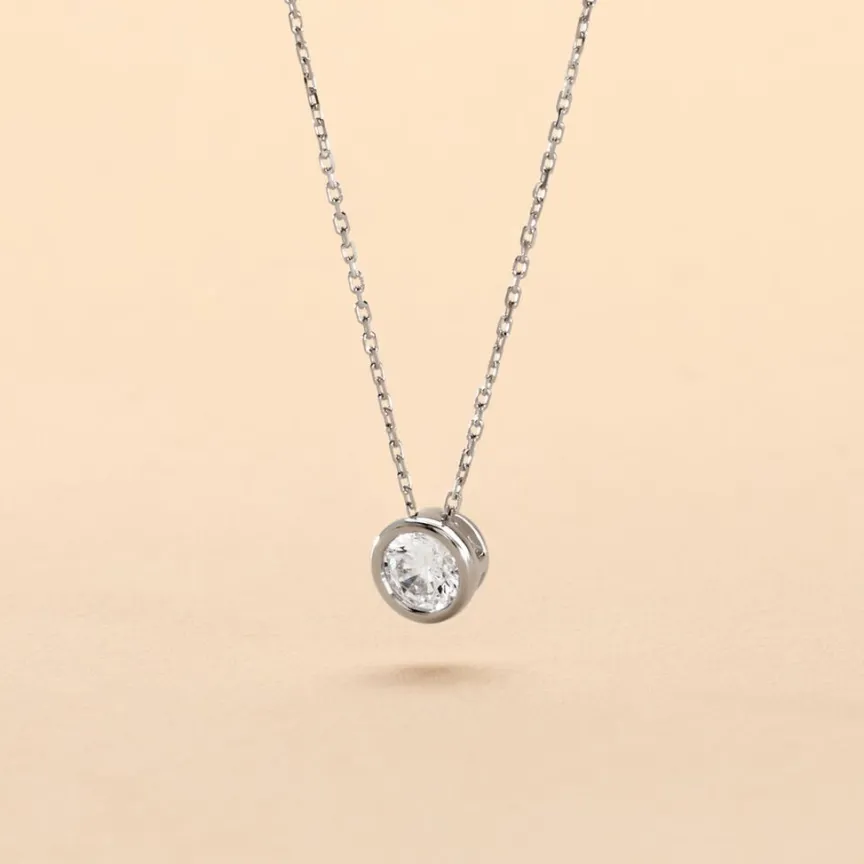 Collier Columbine De Zirconium Blanc-Histoire d'Or Best