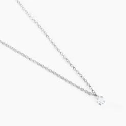 Histoire d'Or Collier Court Argent Blanc Constantin Oxyde De Zirconium
