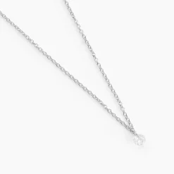 Histoire d'Or Collier Court Argent Blanc Constantin Oxyde De Zirconium