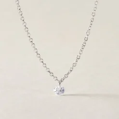 Histoire d'Or Collier Court Argent Blanc Constantin Oxyde De Zirconium