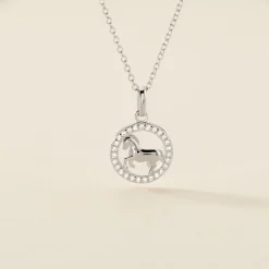 Histoire d'Or Collier Court Argent Blanc Ayeline Oxyde De Zirconium