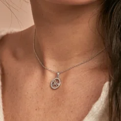 Histoire d'Or Collier Court Argent Blanc Ayeline Oxyde De Zirconium