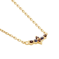 Histoire d'Or Collier Céphée Plaqué Or Doré Pierres De Synthèses