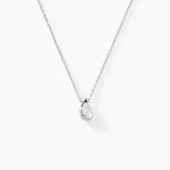 Histoire d'Or Collier Curve Argent Blanc
