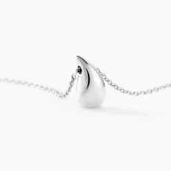 Histoire d'Or Collier Curve Argent Blanc