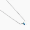 Histoire d'Or Collier Cyane Argent Blanc Turquoise