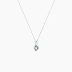 Collier Dalil Or Blanc Topaze Oxyde-Histoire d'Or Online