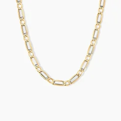 Histoire d'Or Collier Danae Plaquette Or Bicolore