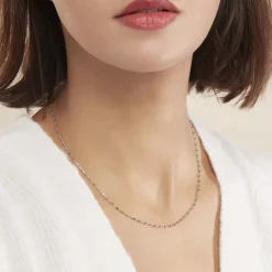 Histoire d'Or Collier Danael Argent Blanc