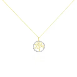Histoire d'Or Collier Darell Or Jaune Oxyde De Zirconium