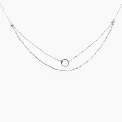 Histoire d'Or Collier Dayana Argent Blanc