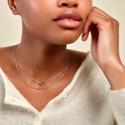 Histoire d'Or Collier Dayana Argent Blanc