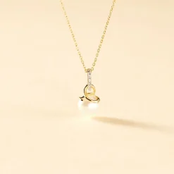 Histoire d'Or Collier Delight Or Jaune Perle De Culture Et Diamant