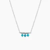 Histoire d'Or Collier Della Argent Blanc Turquoise