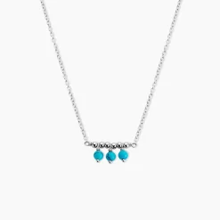 Histoire d'Or Collier Della Argent Blanc Turquoise