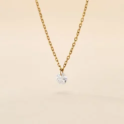 Histoire d'Or Collier Delma Plaqué Or Jaune Oxyde De Zirconium