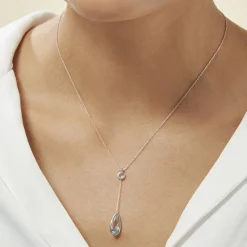 Collier Dennis Or Blanc Topaze-Histoire d'Or Outlet